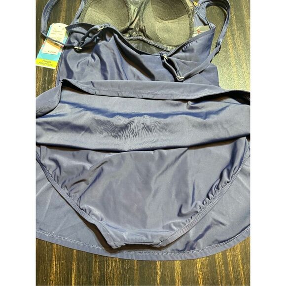 Swim Solutions NWT size 14 blue swim dress - Picture 7 of 9